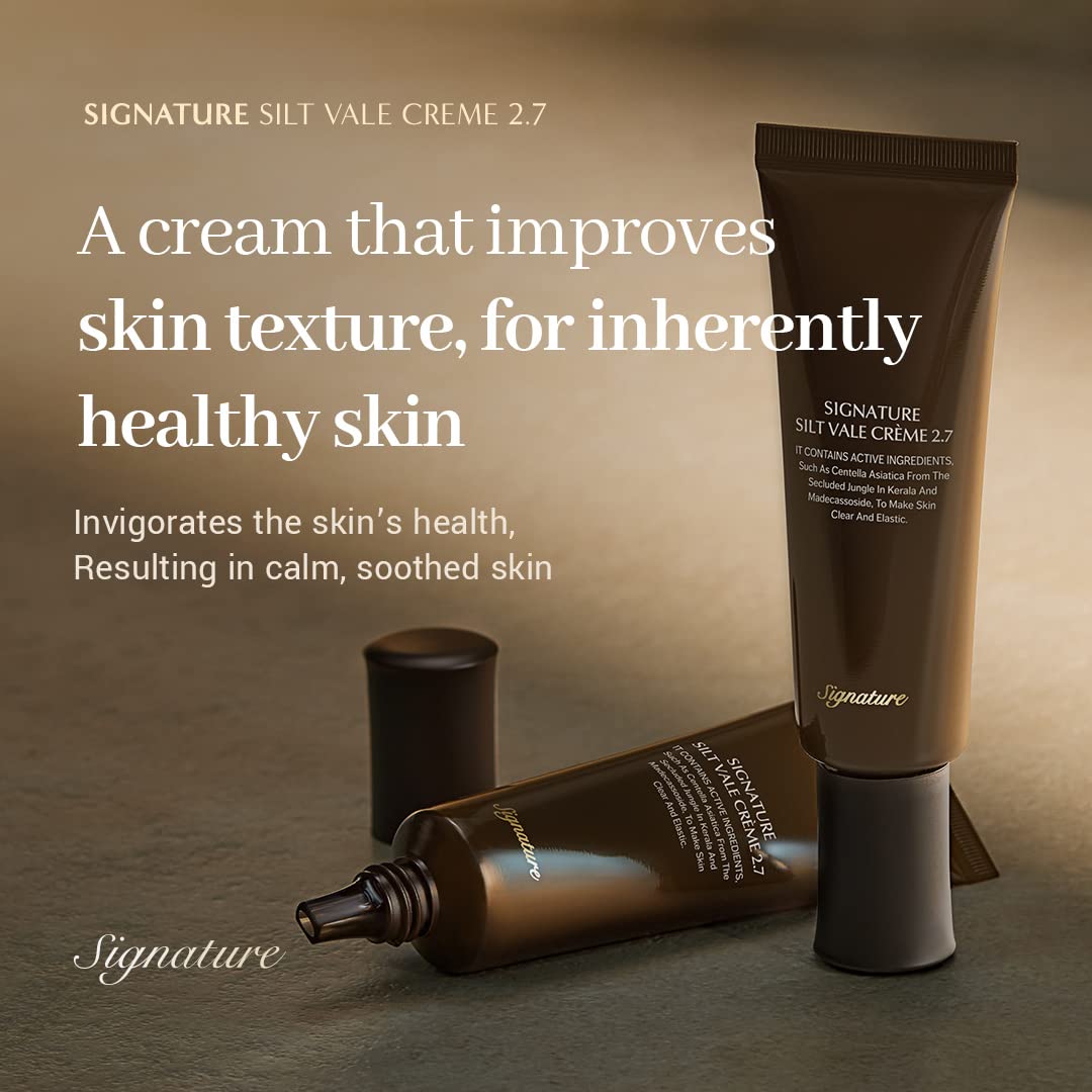 SIGNATURE SILT VALE Skin Recovery Cream 2.7, 50ml / 1.69oz Repair & Soothing Moisturizer, Anti-Aging Korean Skincare, Fine Lines & Skin Glow Improvement