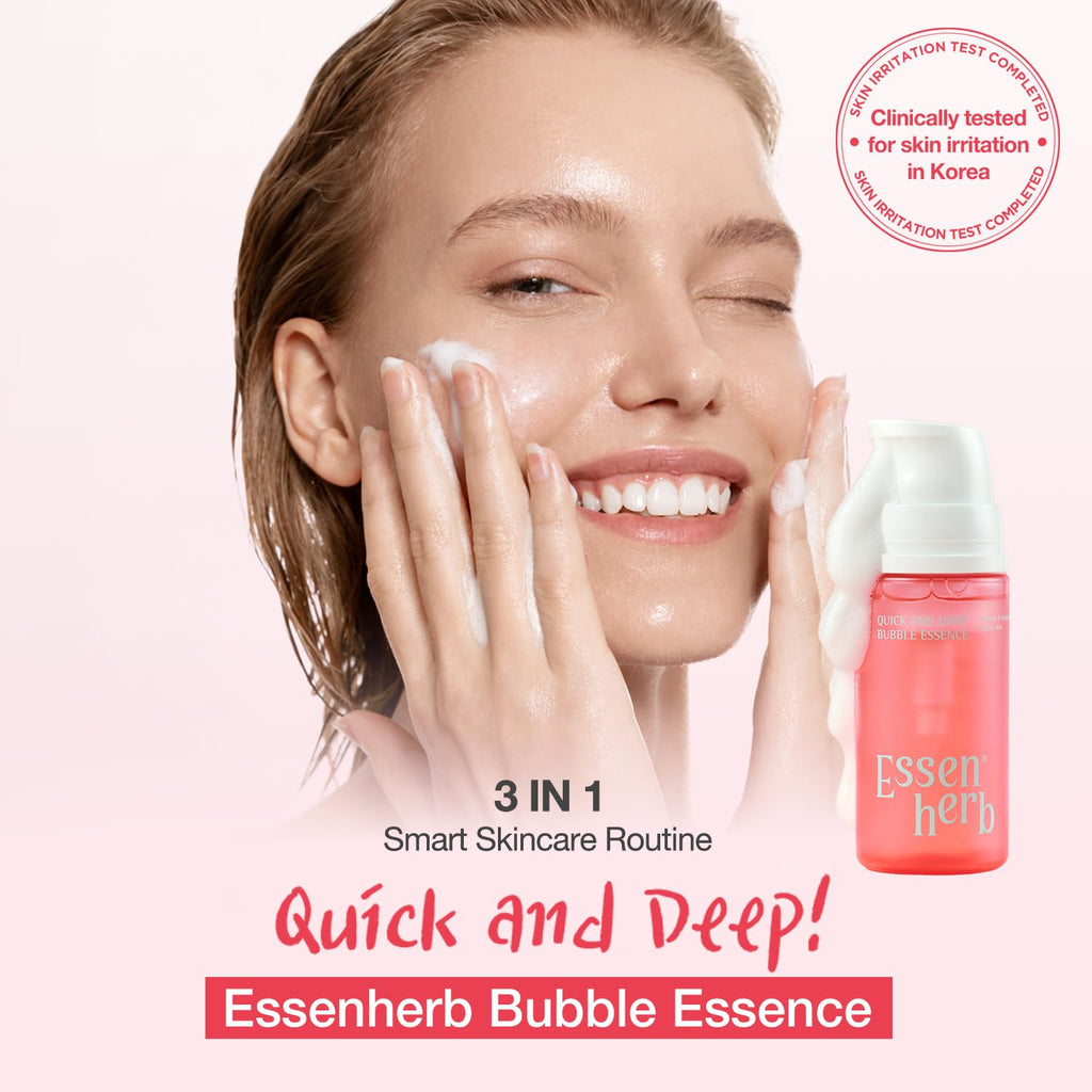 Quick & Deep Bubble Serum, 3 in 1 Skincare Formula – Collagen for Supple, Visibly Radiant Skin – Quick-Absorbing Micro-Bubble Formula – Hydrates Dull Skin in One Step,3.28 fl oz